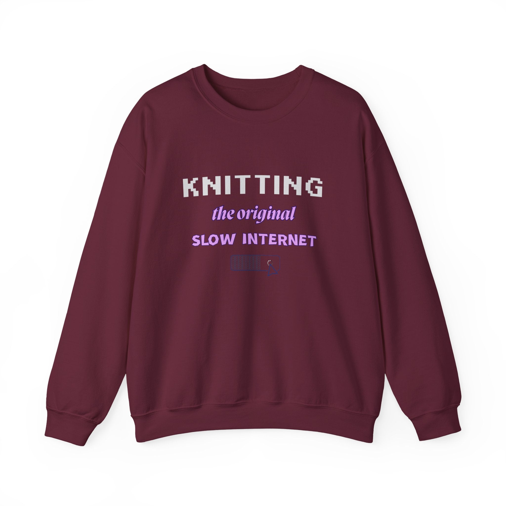 Knitting: The Original Slow Internet — Women's Sweatshirt