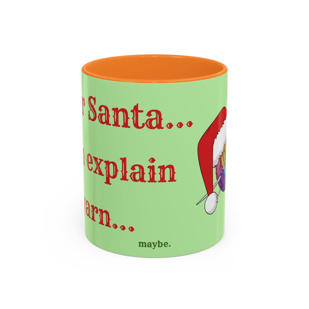 Dear Santa I Can Explain the Yarn | Knitting Coffee Mug