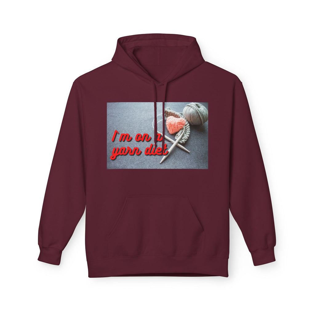 "I'm on a Yarn Diet" Funny Knitting Hoodie