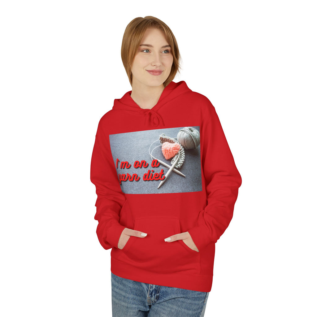 "I'm on a Yarn Diet" Funny Knitting Hoodie
