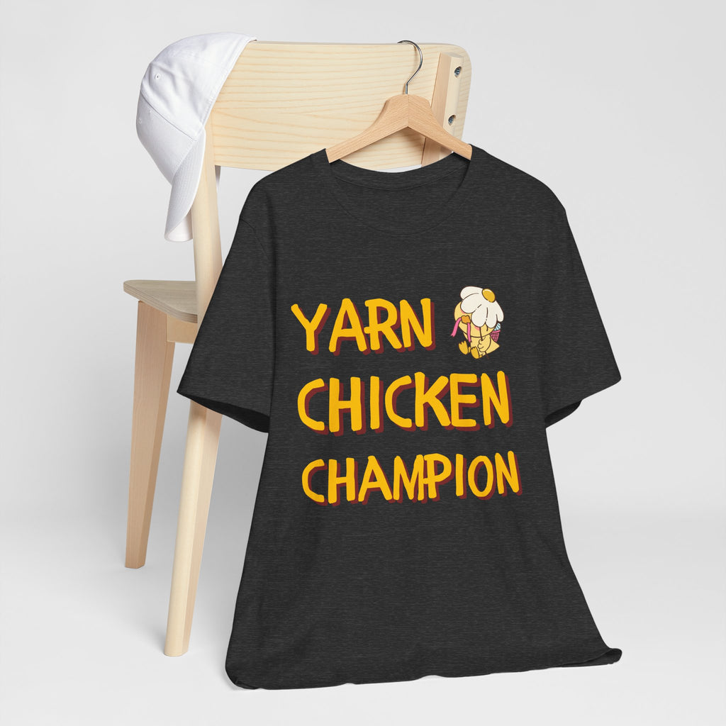 Official Yarn Chicken Champion — Women's Knitting Tee
