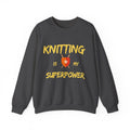 Knitting Is My Superpower — Men's Graphic Sweatshirt