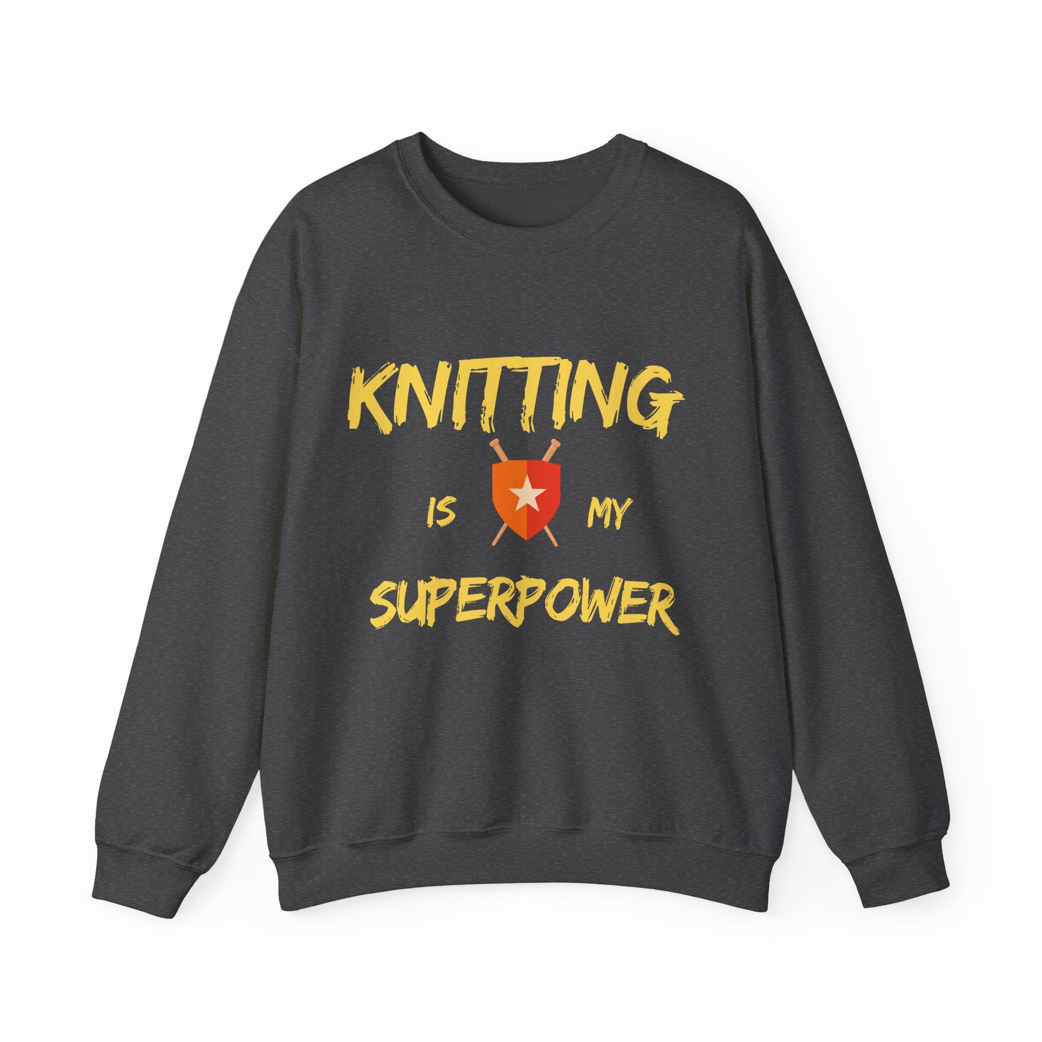Knitting Is My Superpower — Men's Graphic Sweatshirt