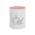 Coffee First, Knitting Second – One Line Art Mug