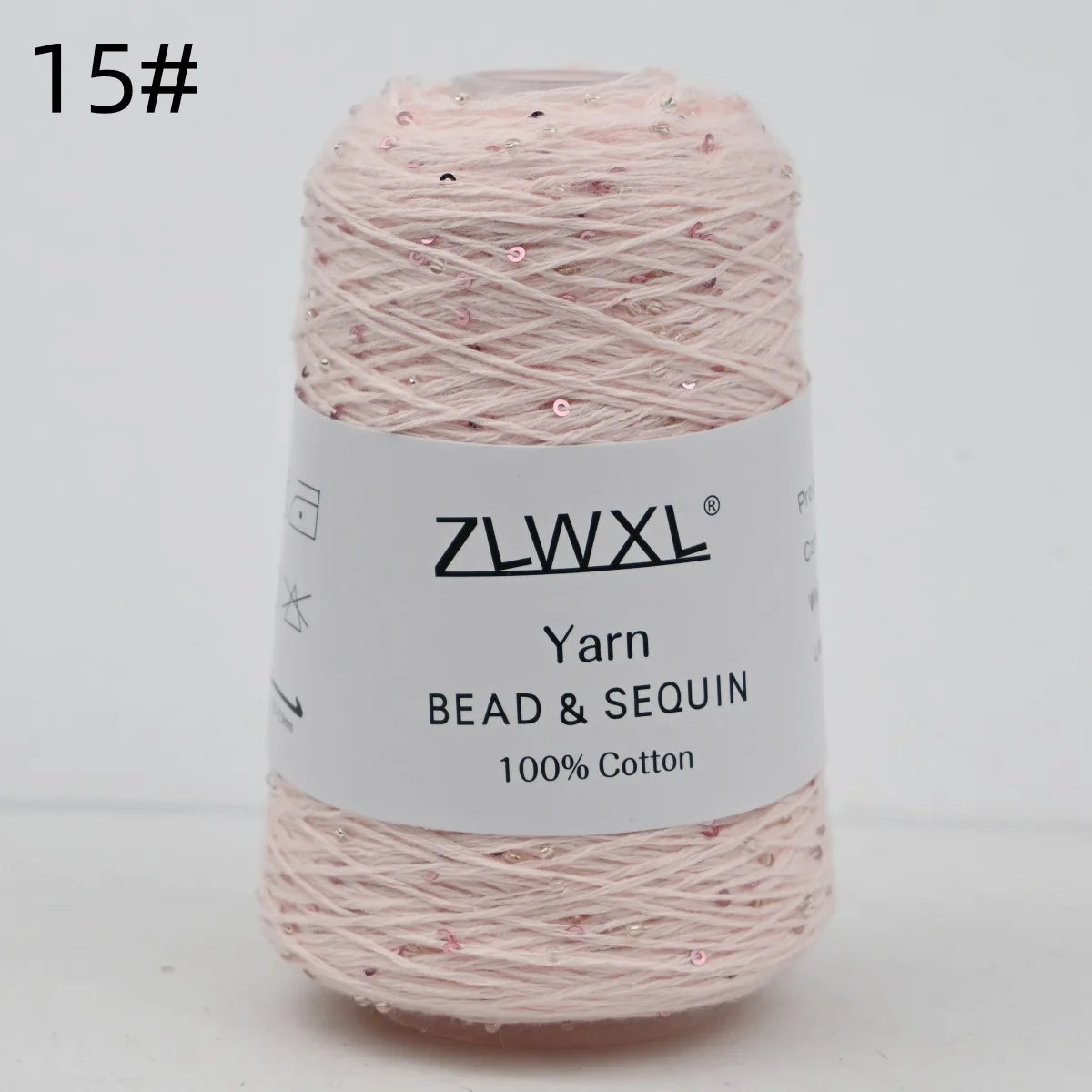 Bead & Sequin Yarn — 100g / 420m, 2mm Crochet Thread