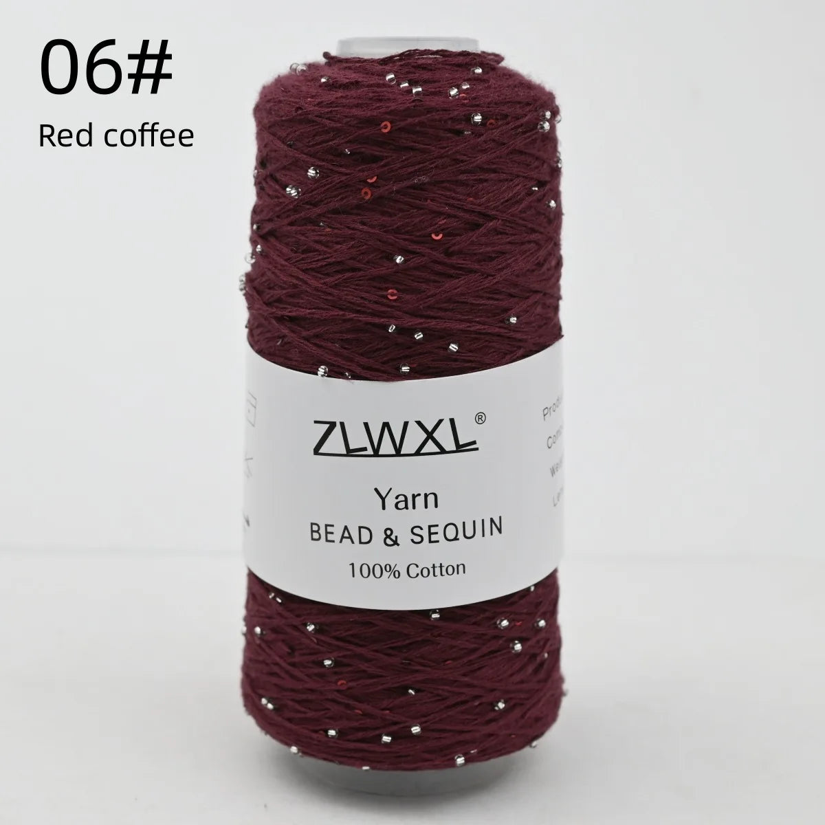 Bead & Sequin Yarn — 100g / 420m, 2mm Crochet Thread