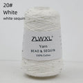Bead & Sequin Yarn — 100g / 420m, 2mm Crochet Thread