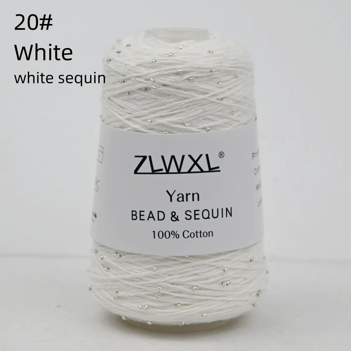 Bead & Sequin Yarn — 100g / 420m, 2mm Crochet Thread