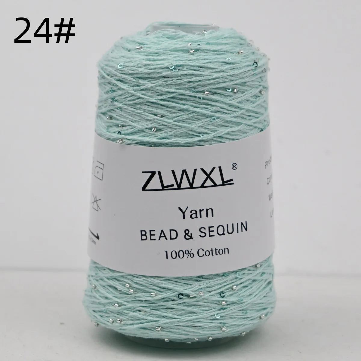 Bead & Sequin Yarn — 100g / 420m, 2mm Crochet Thread