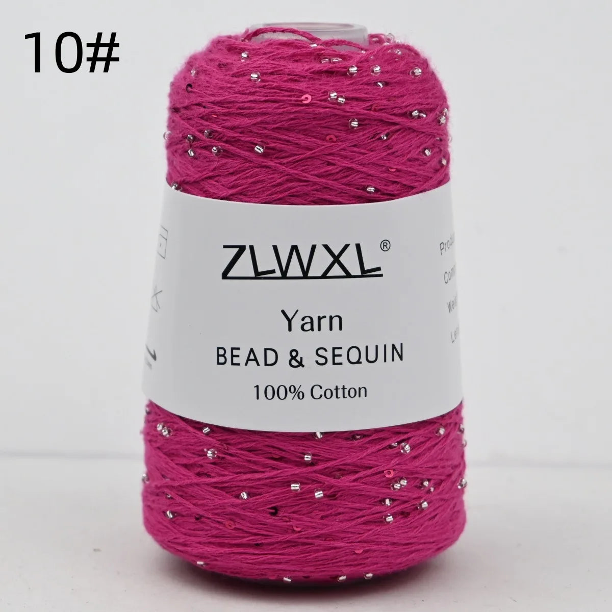 Bead & Sequin Yarn — 100g / 420m, 2mm Crochet Thread