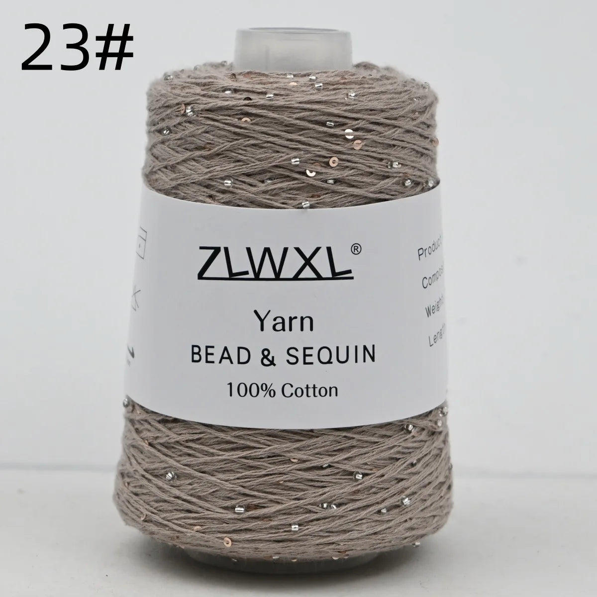 Bead & Sequin Yarn — 100g / 420m, 2mm Crochet Thread