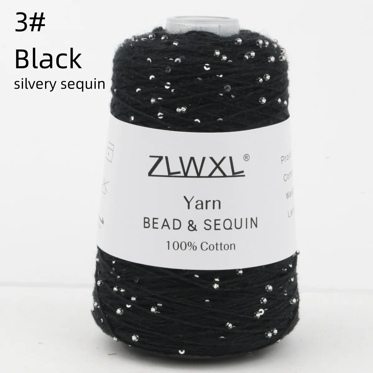 Bead & Sequin Yarn — 100g / 420m, 2mm Crochet Thread