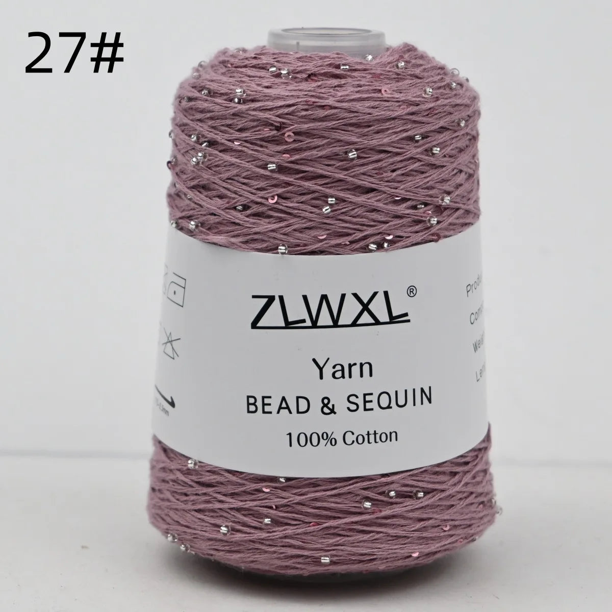 Bead & Sequin Yarn — 100g / 420m, 2mm Crochet Thread