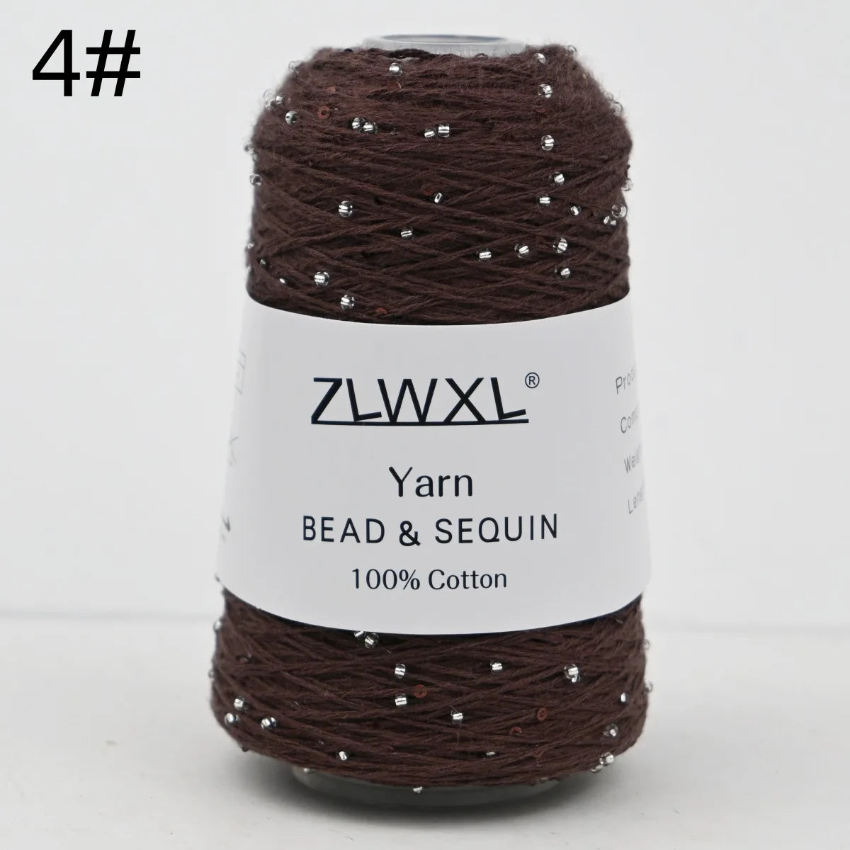 Bead & Sequin Yarn — 100g / 420m, 2mm Crochet Thread