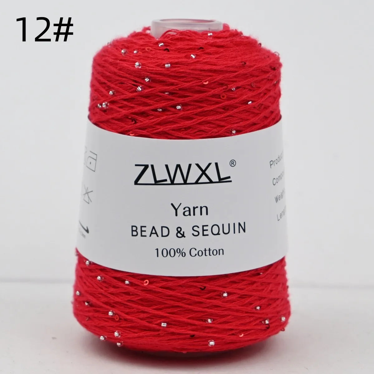 Bead & Sequin Yarn — 100g / 420m, 2mm Crochet Thread