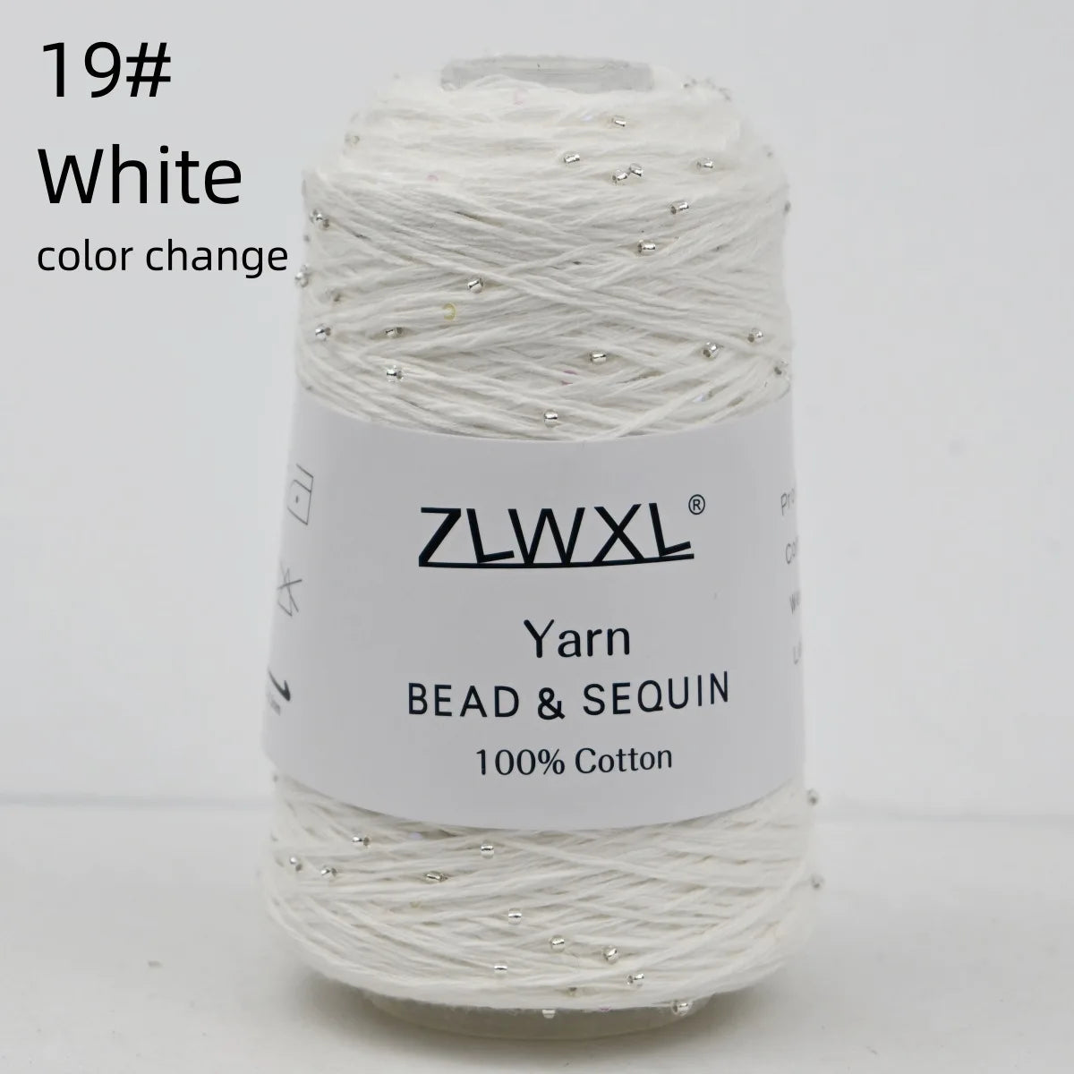 Bead & Sequin Yarn — 100g / 420m, 2mm Crochet Thread