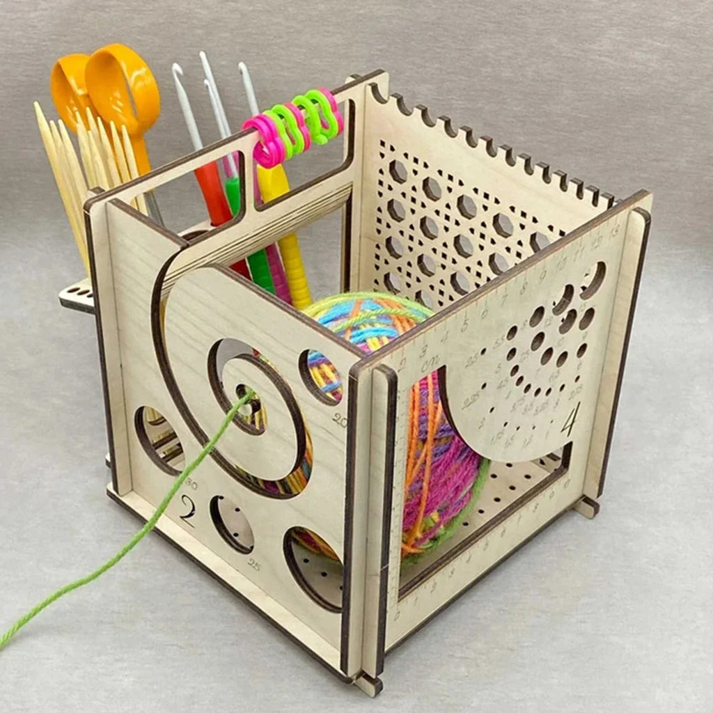 Wooden Yarn Bowl Organizer