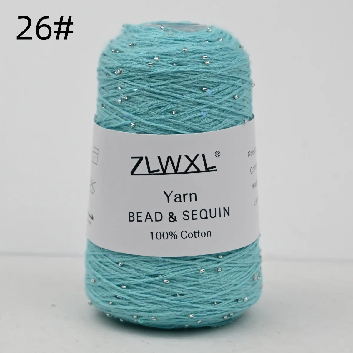 Bead & Sequin Yarn — 100g / 420m, 2mm Crochet Thread
