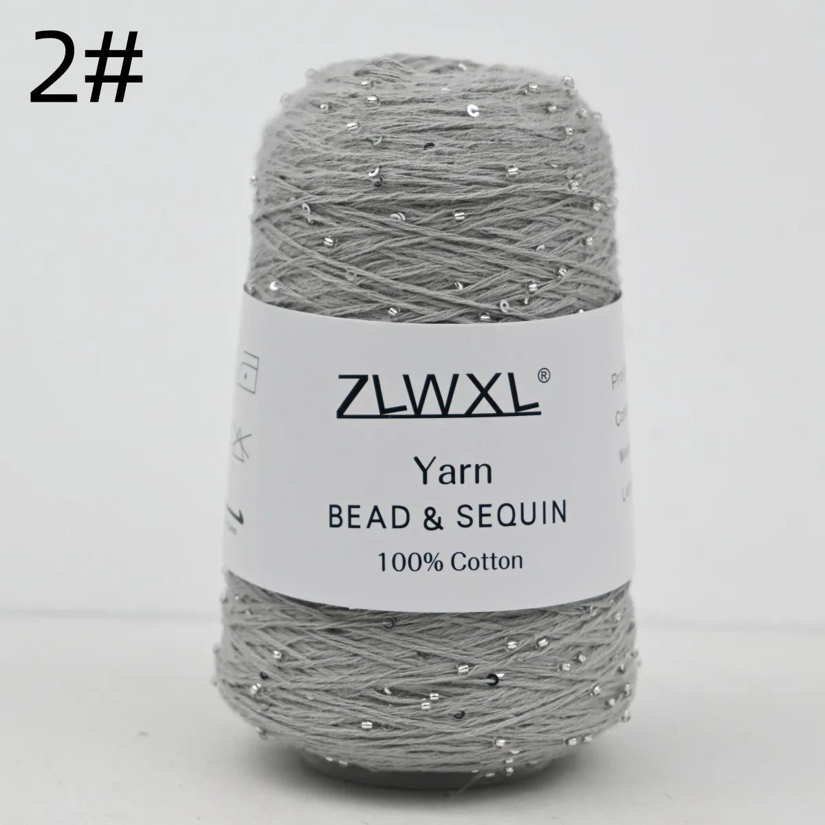 Bead & Sequin Yarn — 100g / 420m, 2mm Crochet Thread
