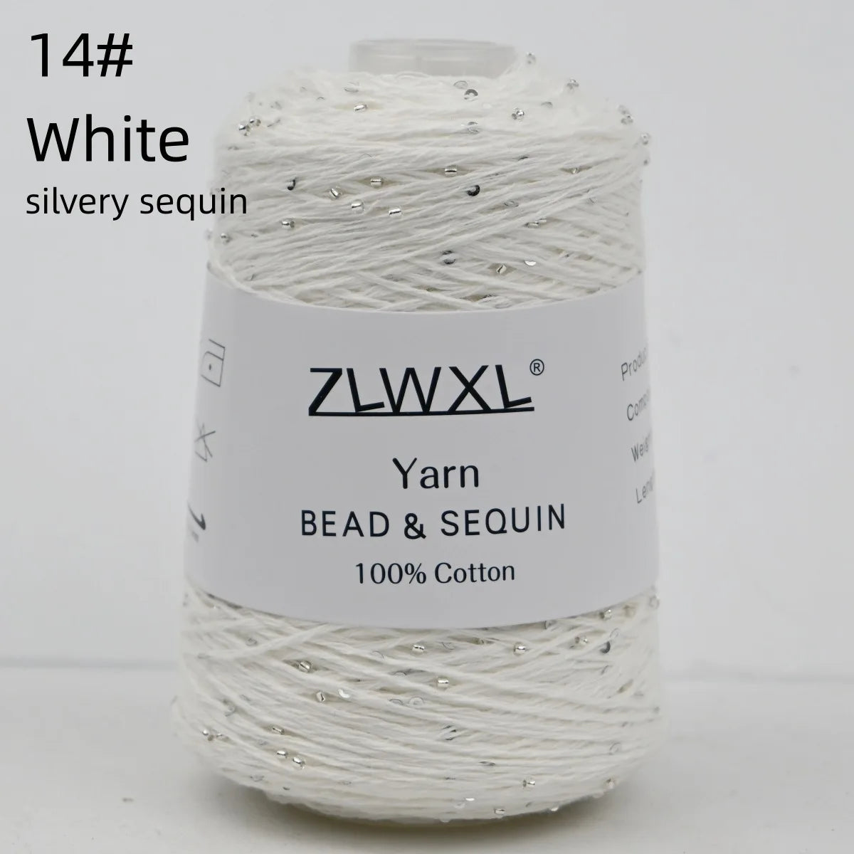 Bead & Sequin Yarn — 100g / 420m, 2mm Crochet Thread