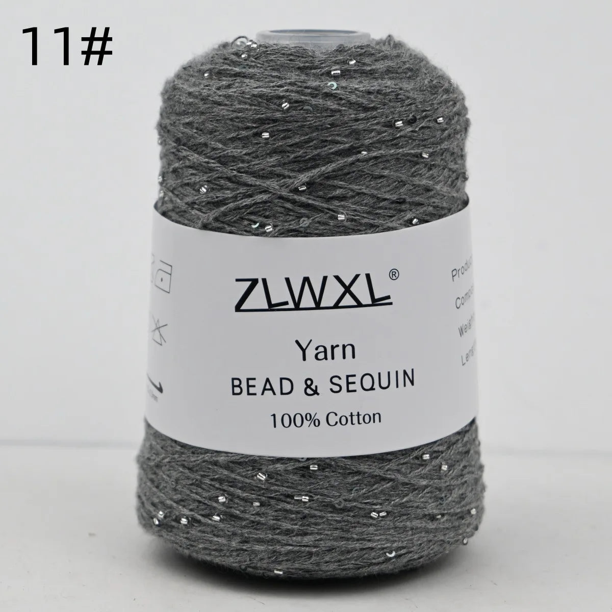 Bead & Sequin Yarn — 100g / 420m, 2mm Crochet Thread