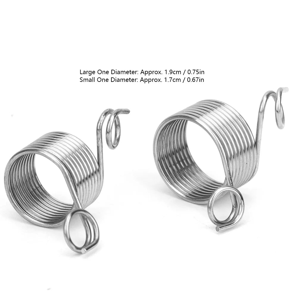 Coiled Knitting Thimble Ring — Stainless Steel Finger Accessory