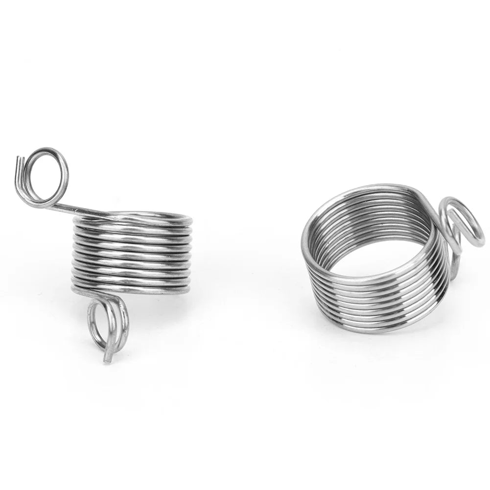 Coiled Knitting Thimble Ring — Stainless Steel Finger Accessory