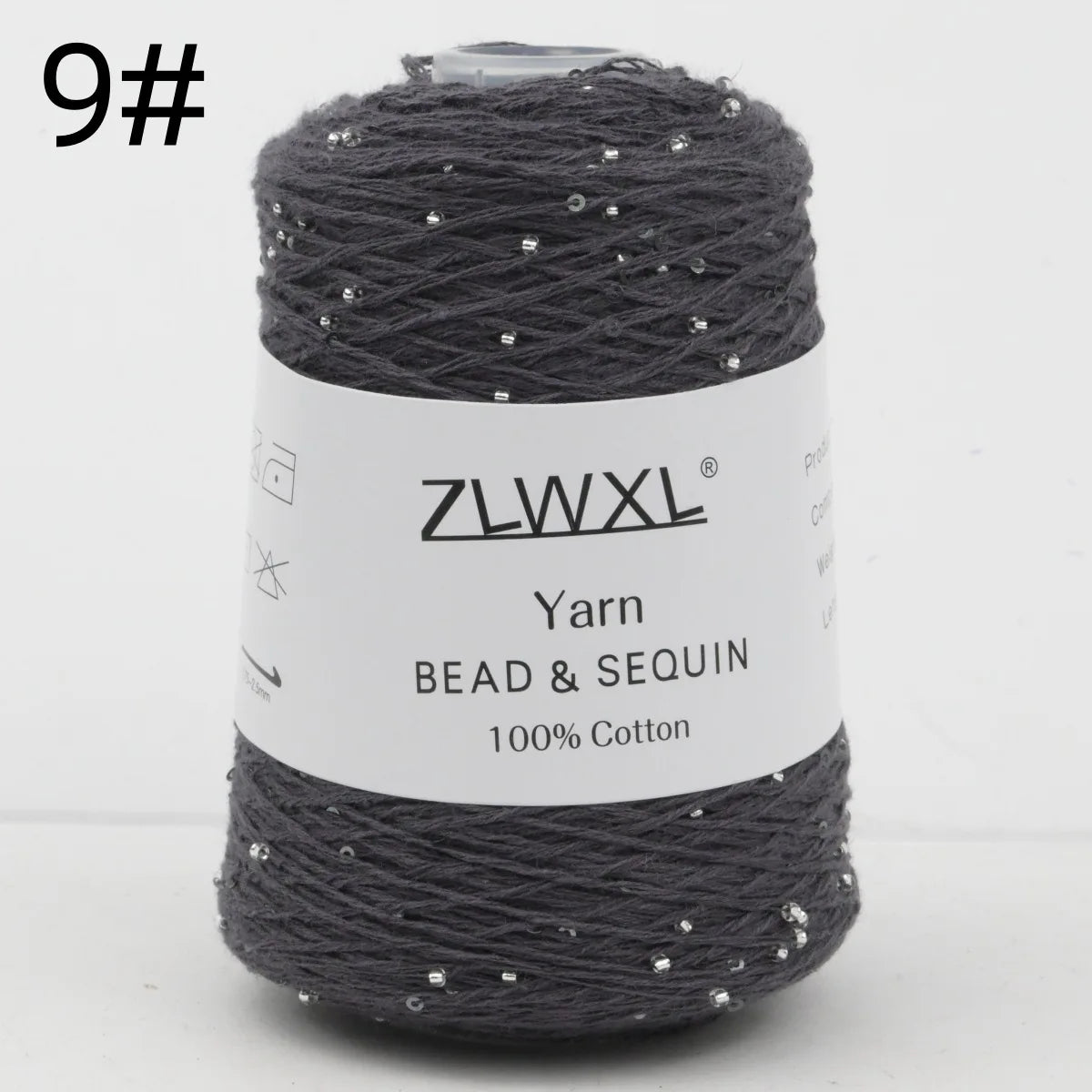 Bead & Sequin Yarn — 100g / 420m, 2mm Crochet Thread