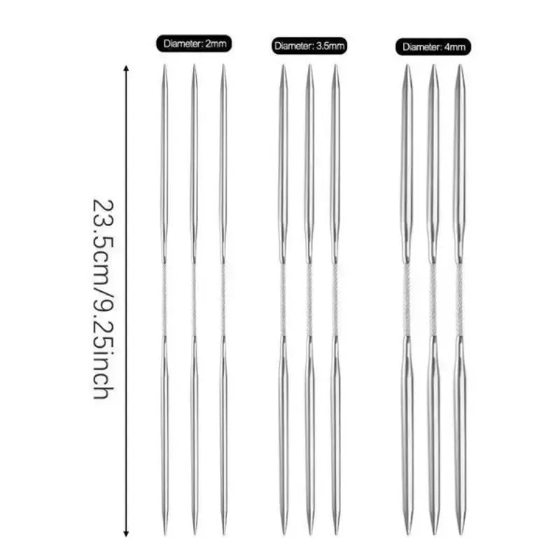 Circular Knitting Needles Set — Flexible Stainless Steel for Socks & More