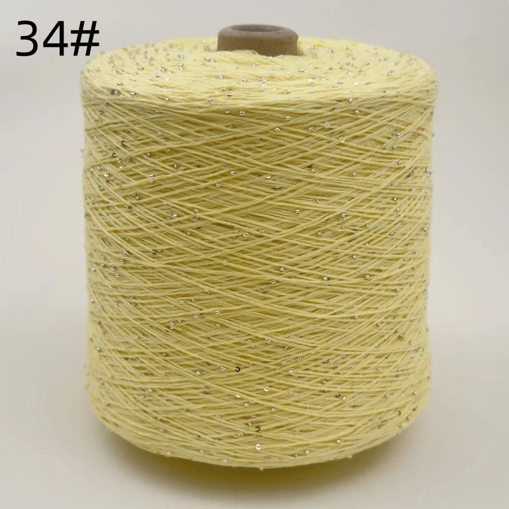 Bead & Sequin Yarn — 100g / 420m, 2mm Crochet Thread