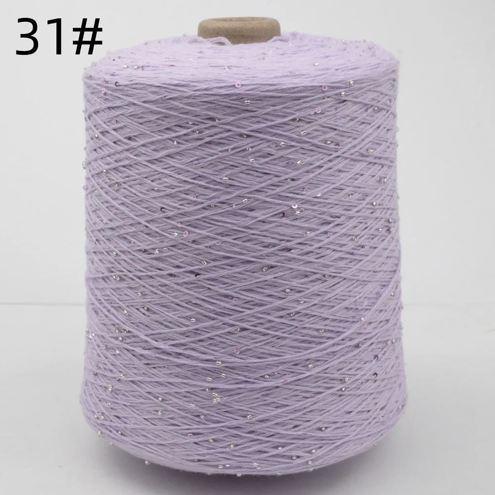 Bead & Sequin Yarn — 100g / 420m, 2mm Crochet Thread