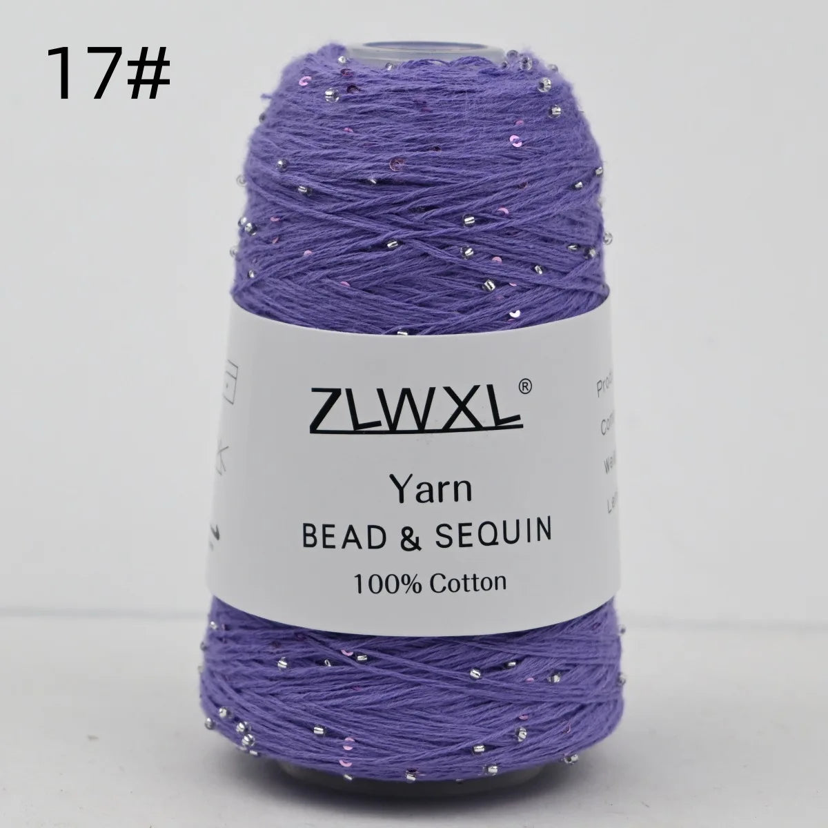 Bead & Sequin Yarn — 100g / 420m, 2mm Crochet Thread