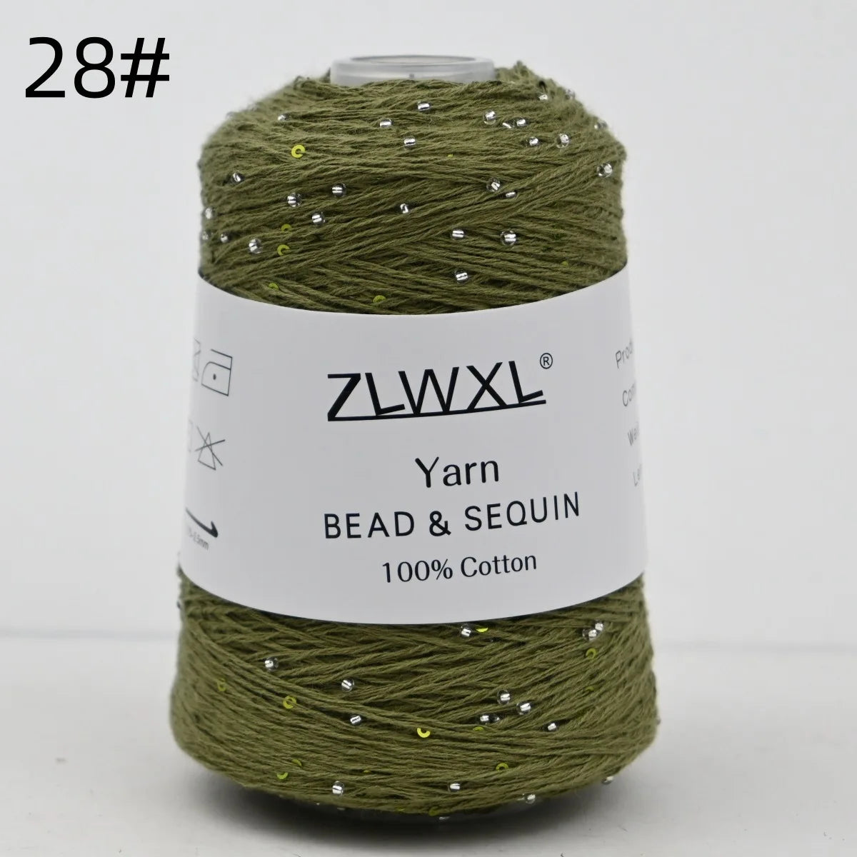 Bead & Sequin Yarn — 100g / 420m, 2mm Crochet Thread