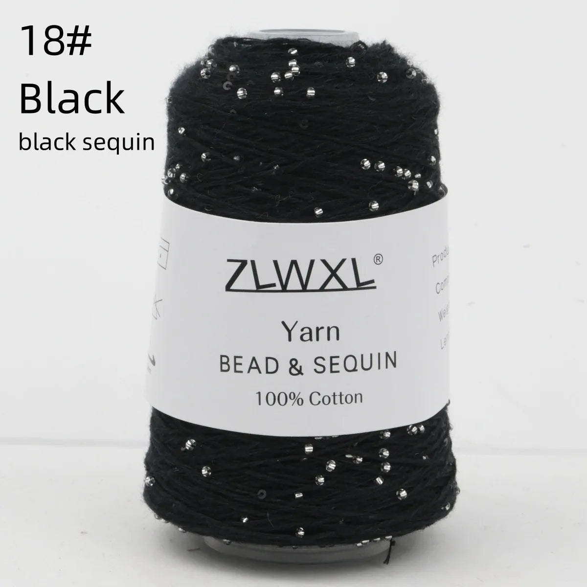 Bead & Sequin Yarn — 100g / 420m, 2mm Crochet Thread
