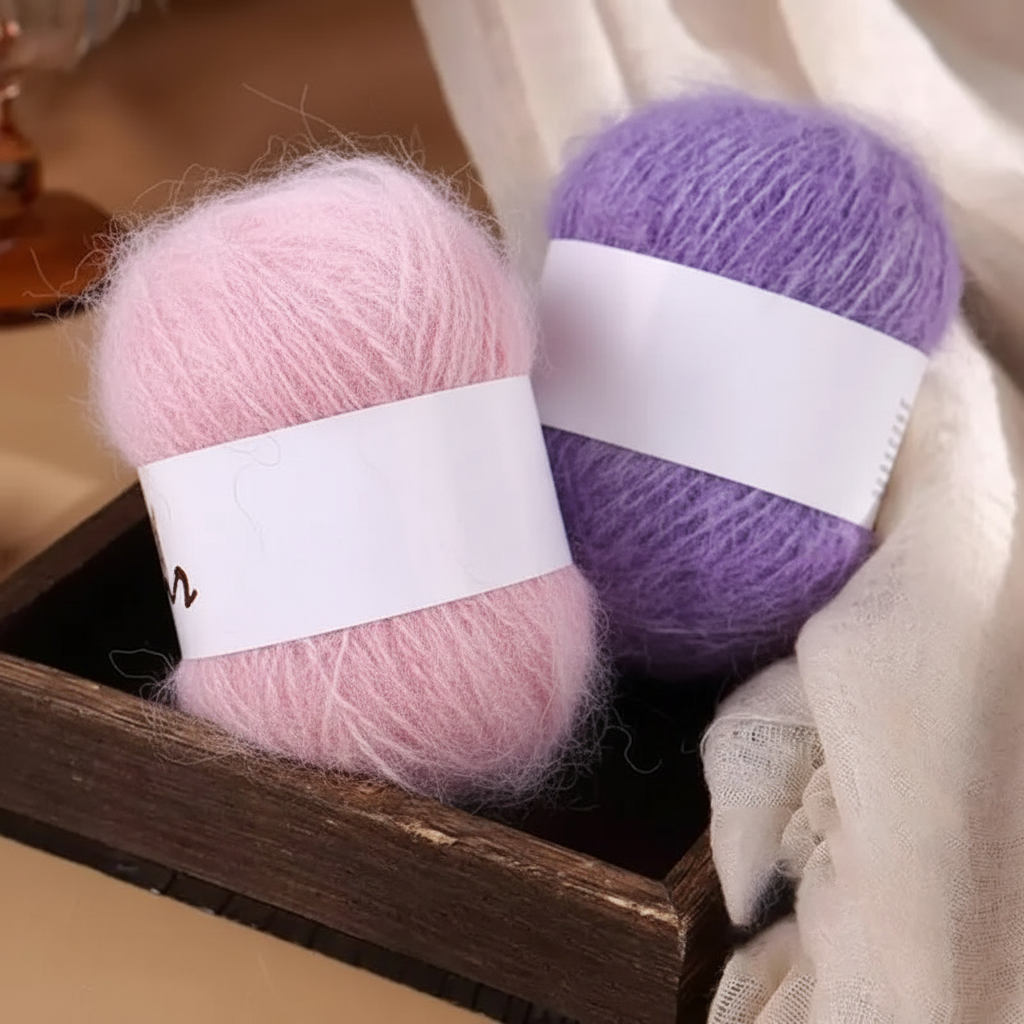 Mohair Yarn new background