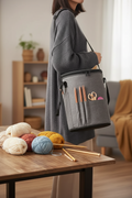 Round Yarn Storage Bag — Knitting & Crochet Organizer