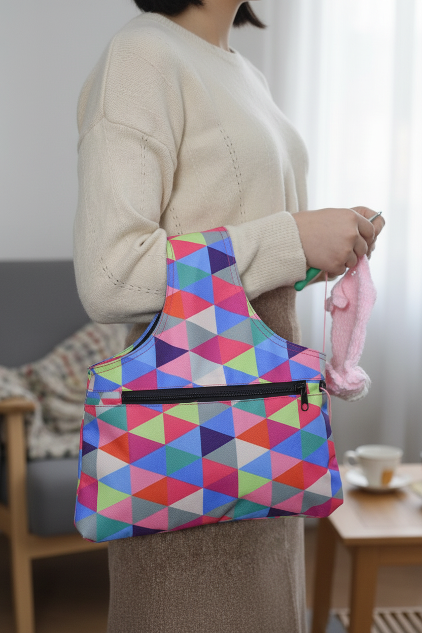 Colorful Yarn Organizer Bag